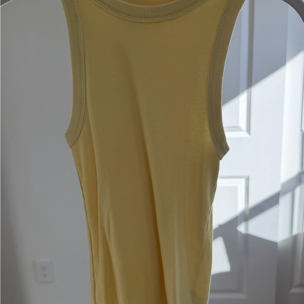 a new day Light Yellow Tank Top